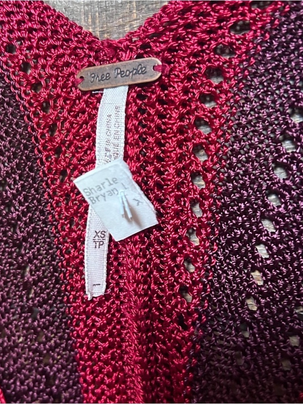 Free People Katie's Crochet-Bodice Printed Mini Dress size XS - Picture 3 of 3